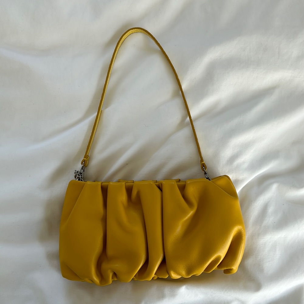 Yellow Staud Shoulder Bag